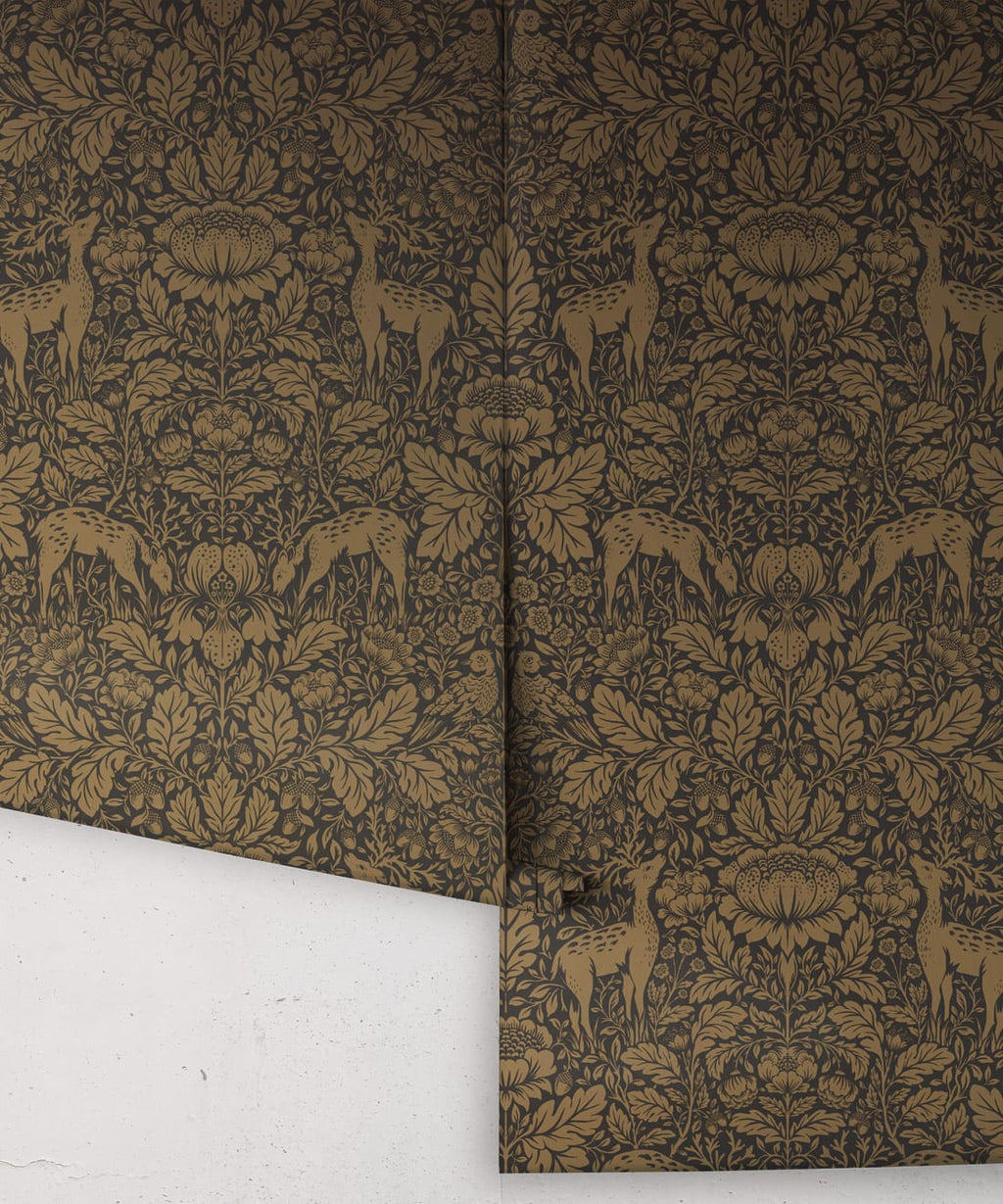 Richmond Decorative Textile Wallpaper, Gold