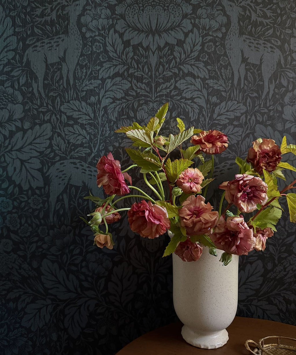Richmond Decorative Textile Wallpaper, Indigo