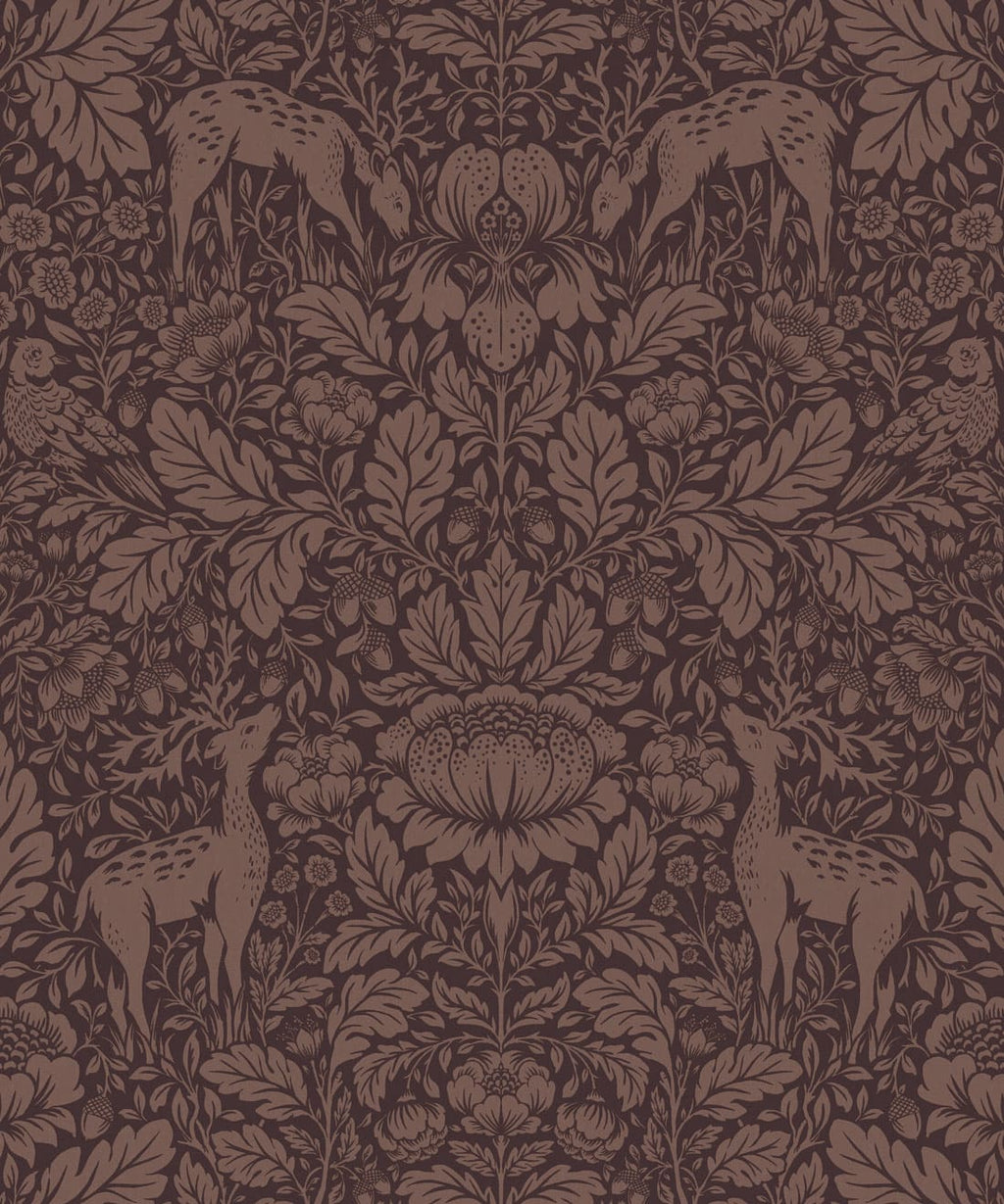 Richmond Decorative Textile Wallpaper, Plum