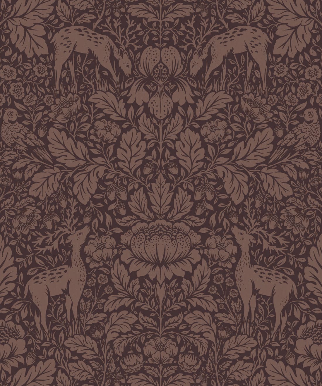 Richmond Decorative Textile Wallpaper, Plum
