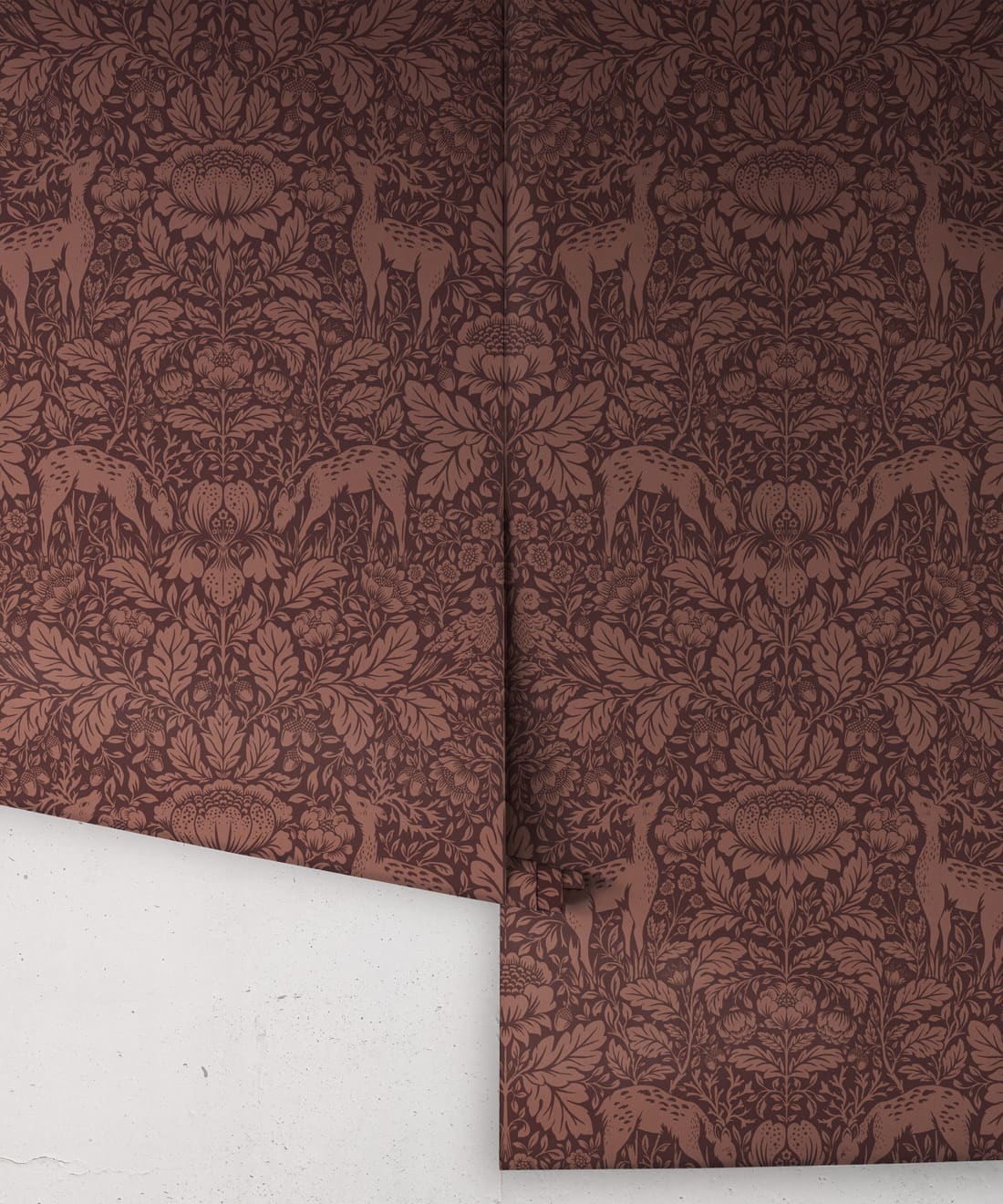 Richmond Decorative Textile Wallpaper, Plum