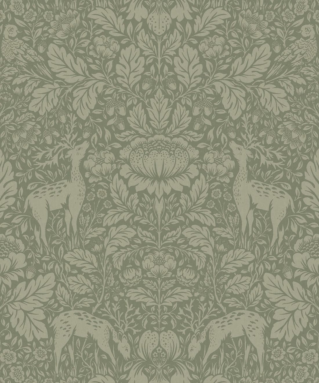 Richmond Decorative Textile Wallpaper, Sage