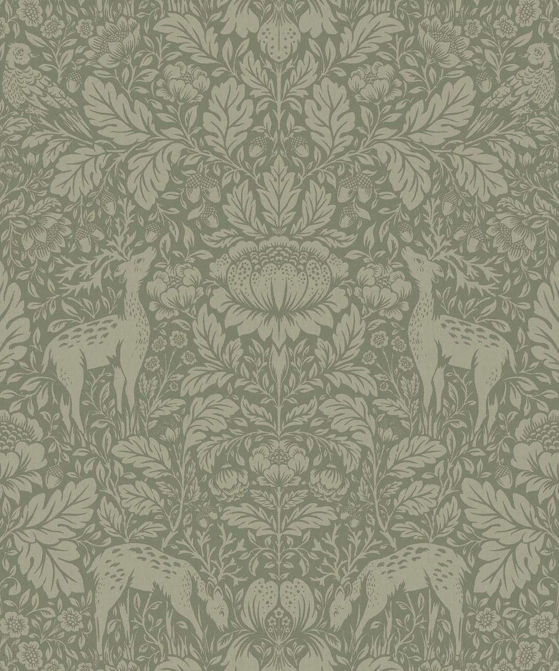 Richmond Decorative Textile Wallpaper, Sage
