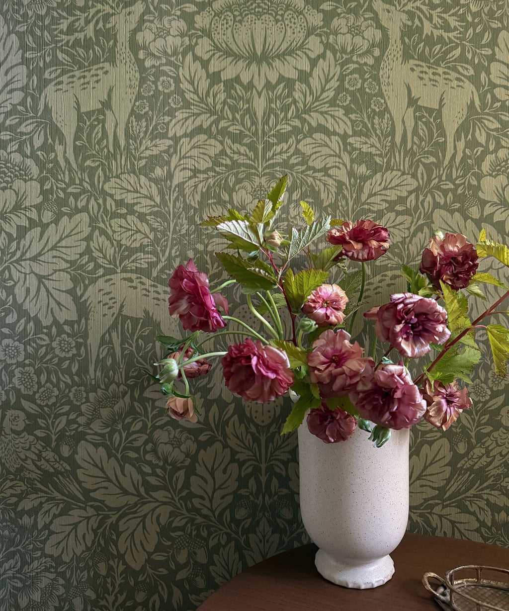 Richmond Decorative Textile Wallpaper, Sage
