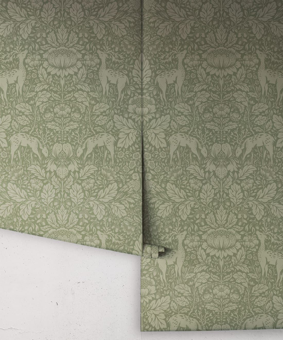 Richmond Decorative Textile Wallpaper, Sage