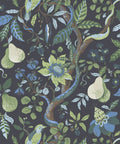 Pear Tree Decorative Textile Wallpaper, Indigo