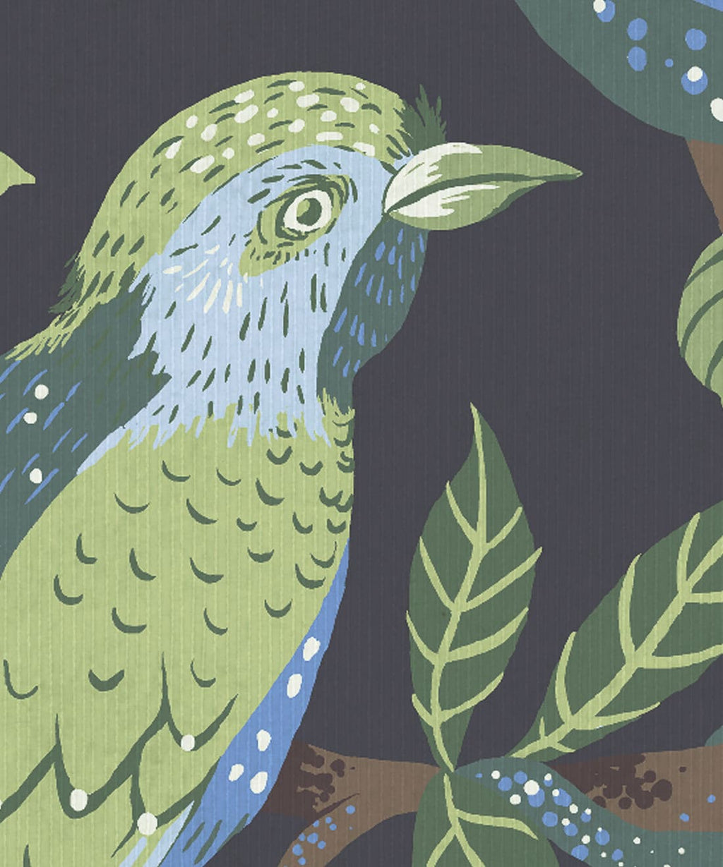 Pear Tree Decorative Textile Wallpaper, Indigo