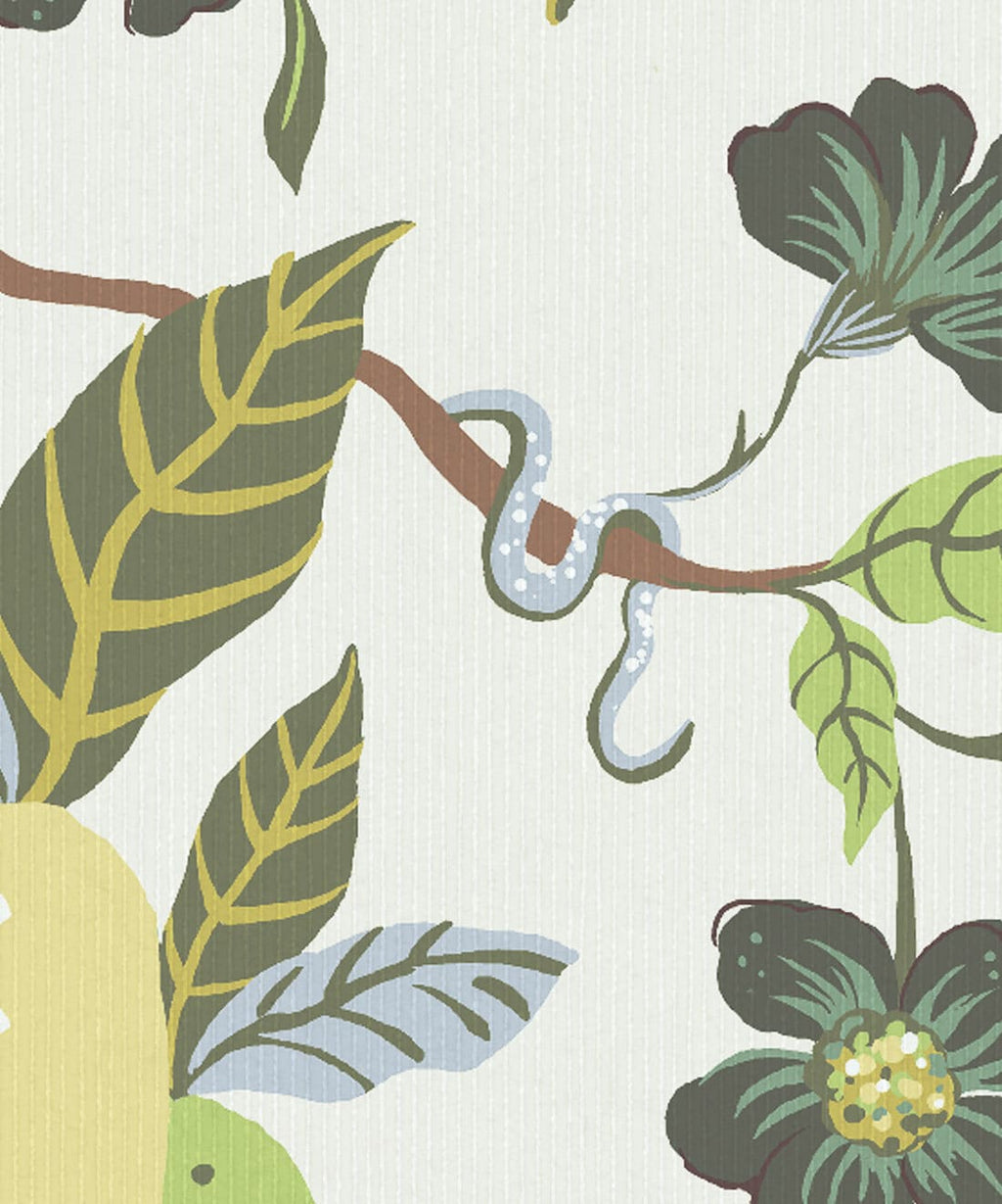 Pear Tree Decorative Textile Wallpaper, Seaglass