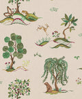 Willow Wood Decorative Textile Wallpaper, Cherry