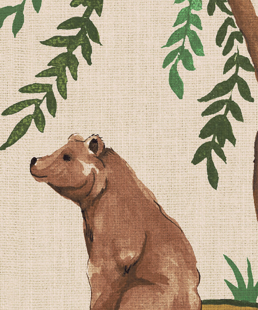 Willow Wood Decorative Textile Wallpaper, Cherry