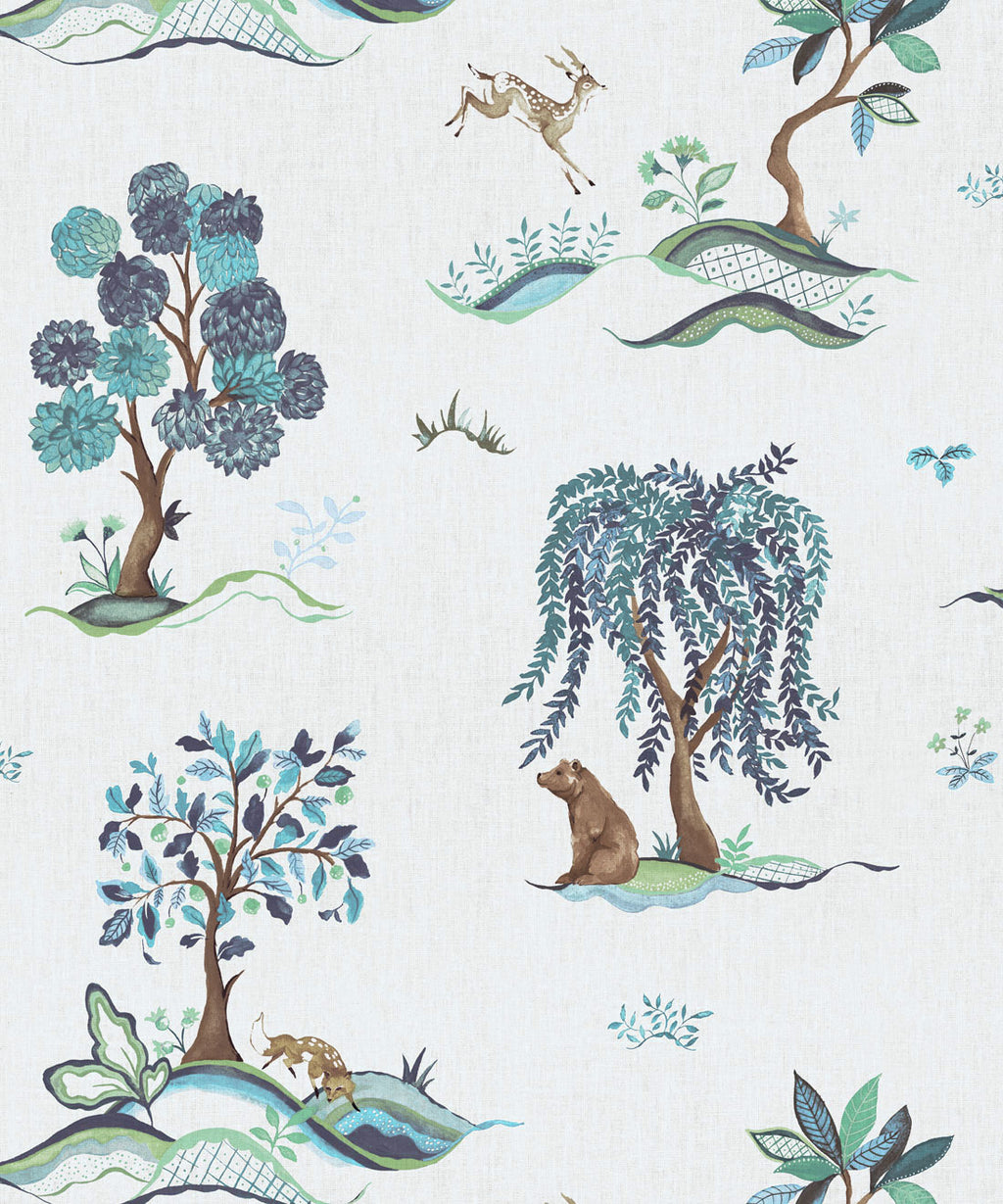 Willow Wood Decorative Textile Wallpaper, River