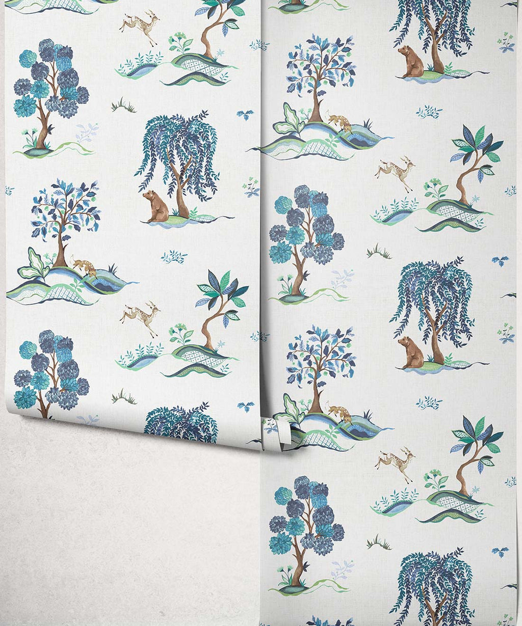Willow Wood Decorative Textile Wallpaper, River