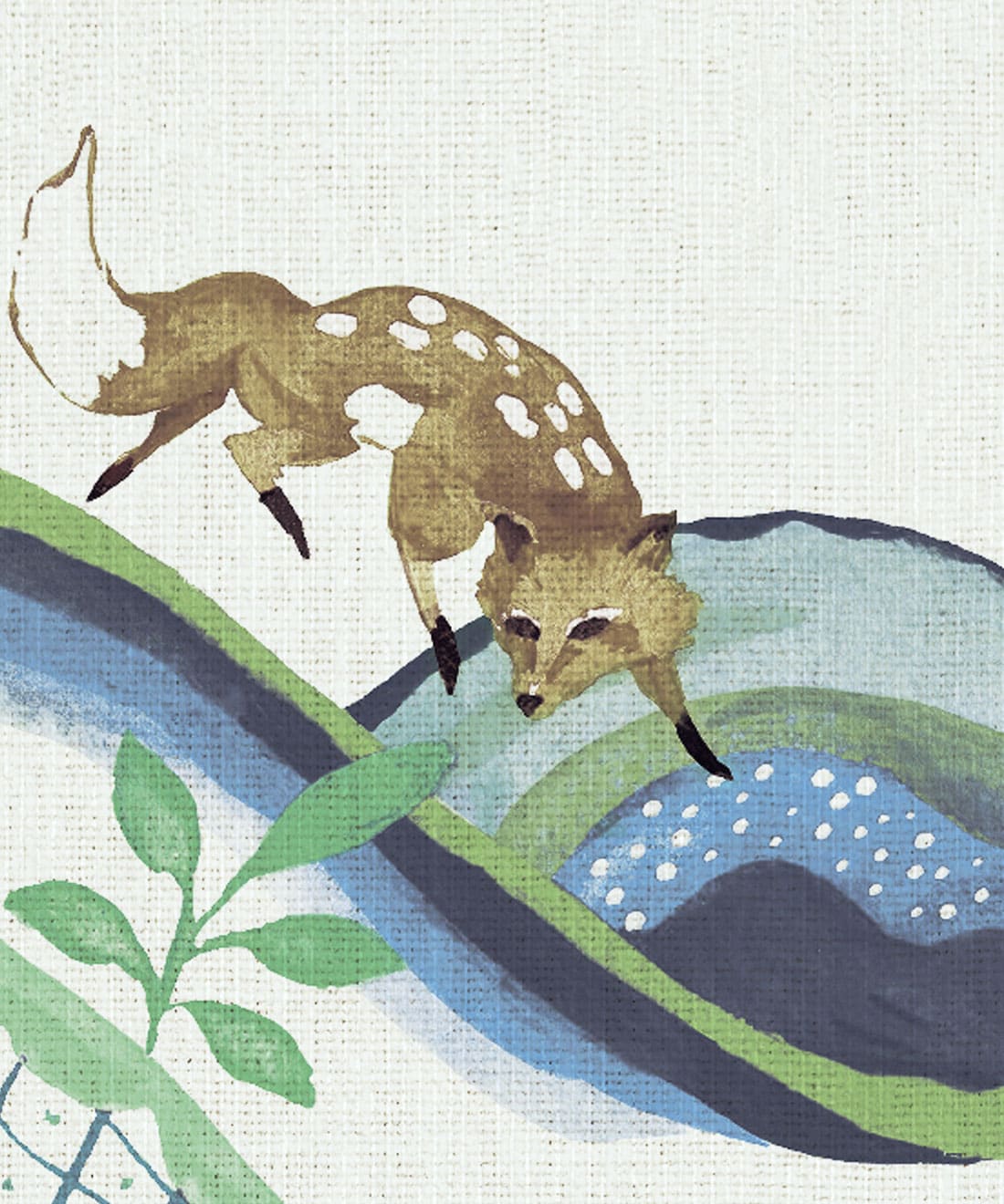 Willow Wood Decorative Textile Wallpaper, River