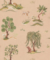 Willow Wood Decorative Textile Wallpaper, Rose