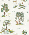 Willow Wood Decorative Textile Wallpaper, Seaglass