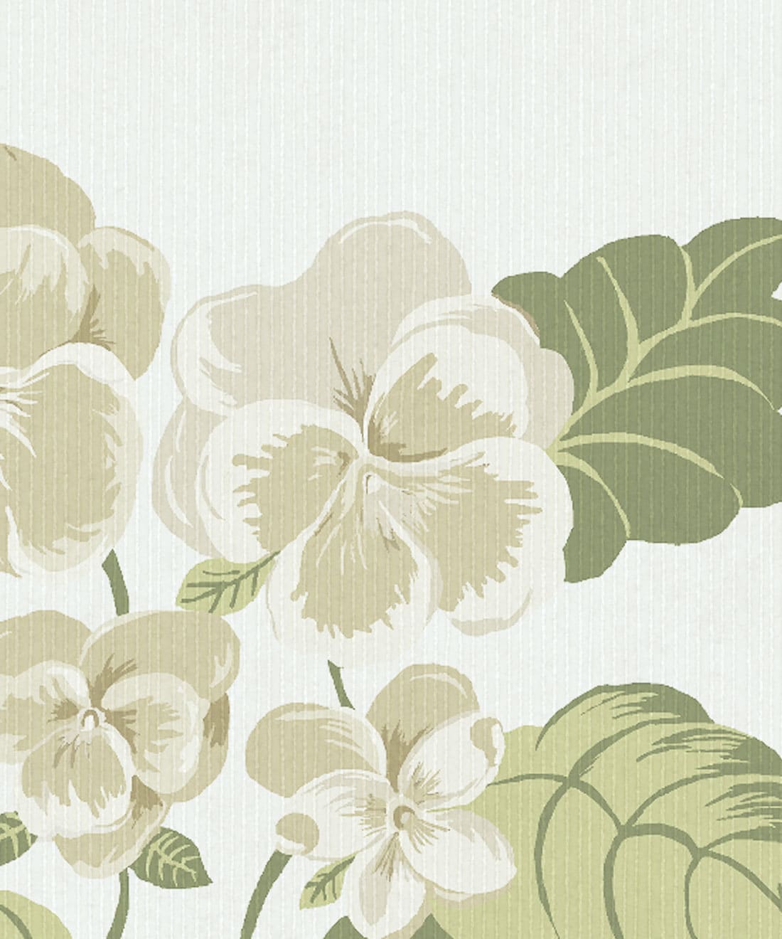Flower Patch Decorative Textile Wallpaper, Linen