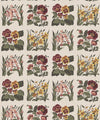 Flower Patch Decorative Textile Wallpaper, Plum