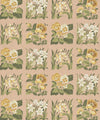 Flower Patch Decorative Textile Wallpaper, Rose