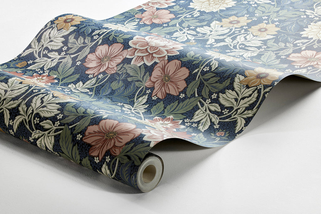 Dahlia Garden 7690 - Dark Blue