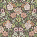 Dahlia Garden 7693 - Brown & Green