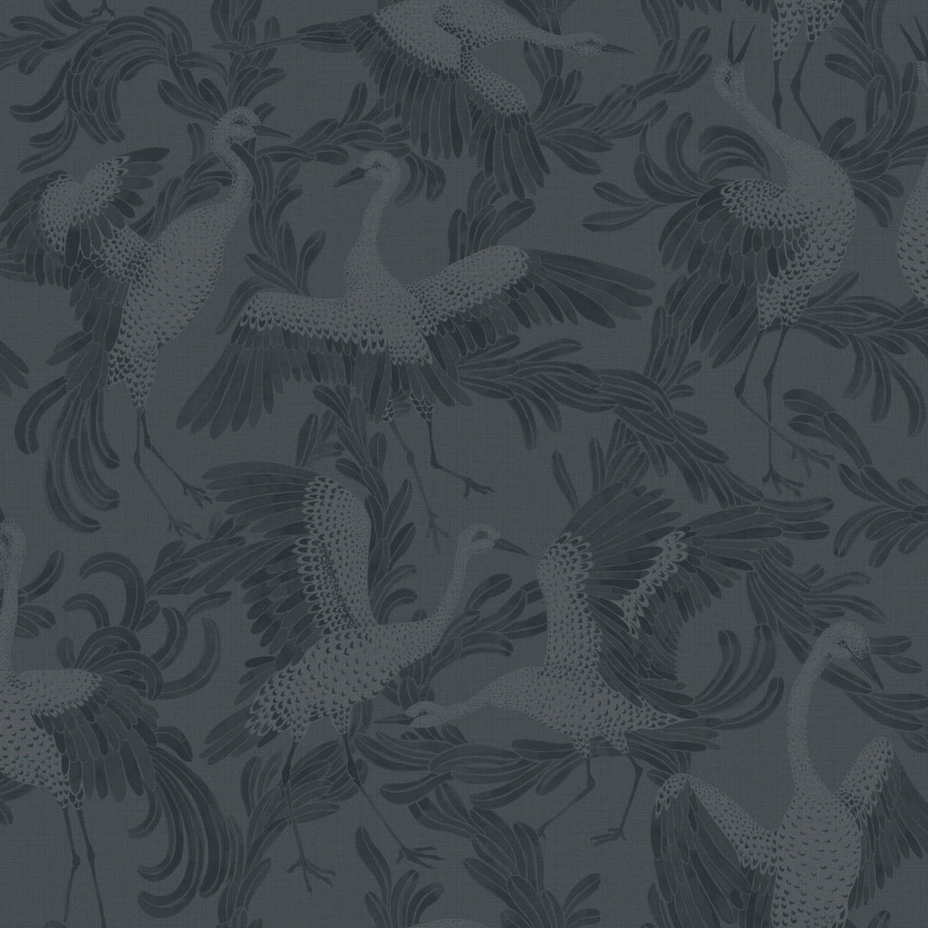Dancing Crane - Indigo Blue 3128