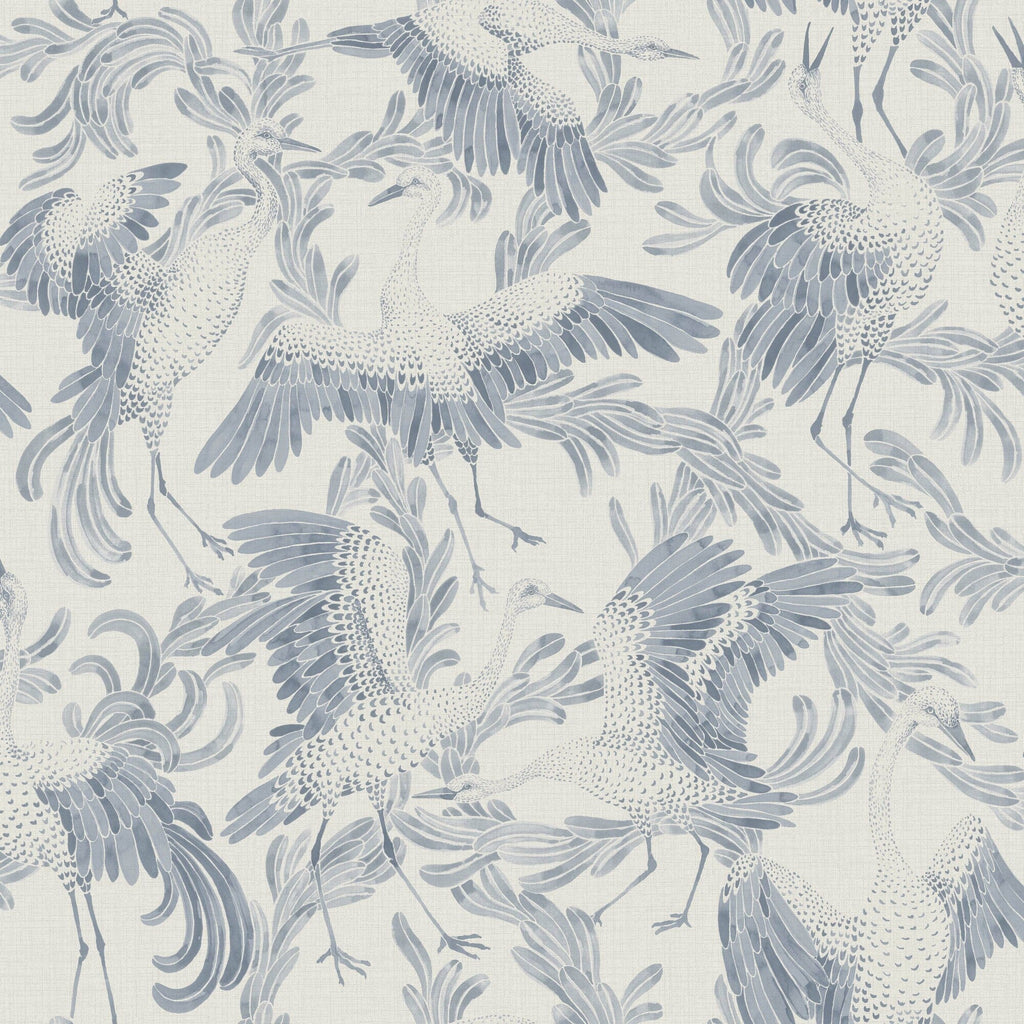Dancing Crane - Blue & White 3129