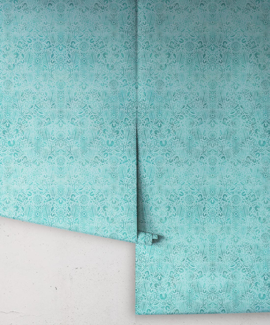 Banksia Bloom Wallpaper, Green