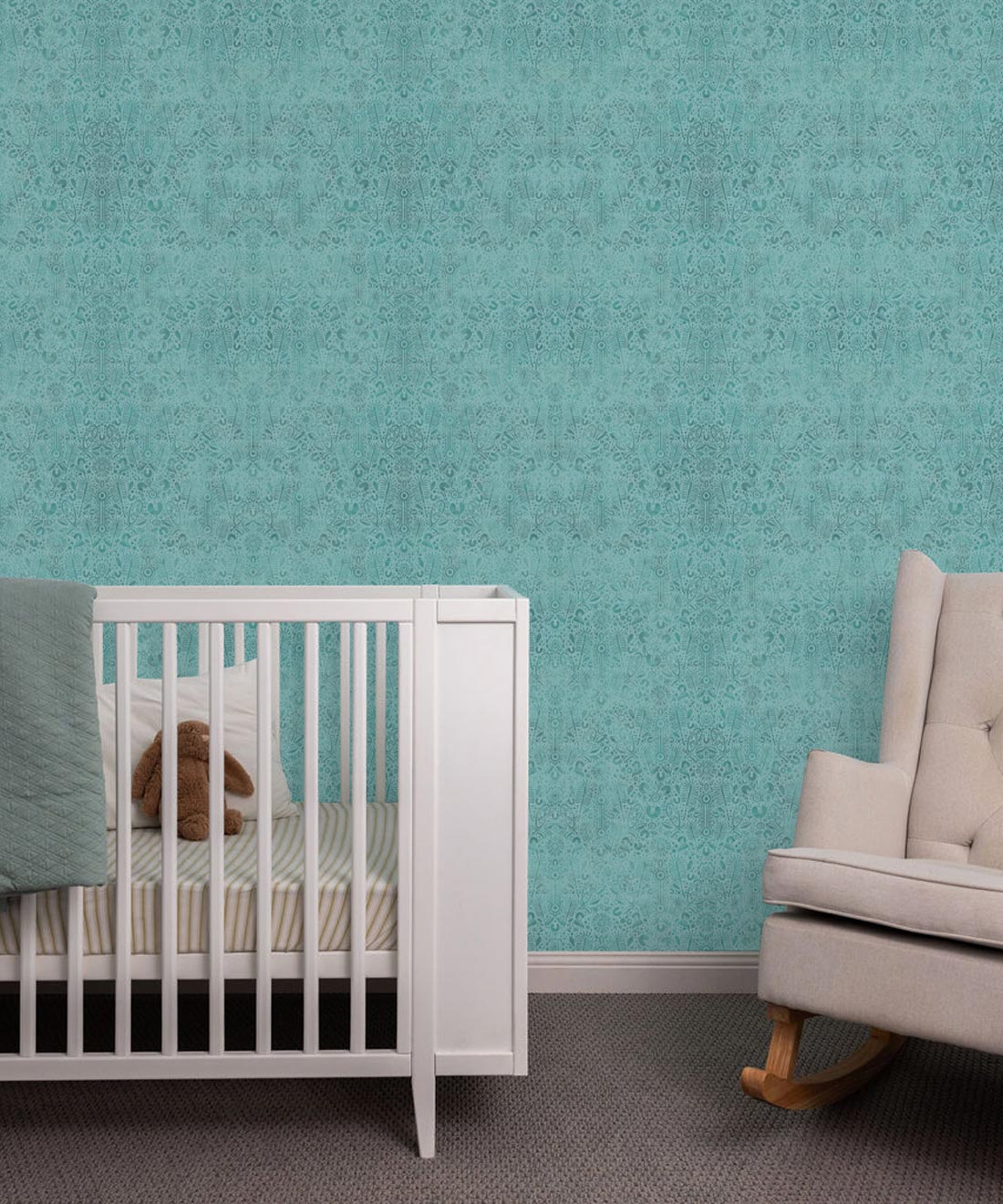 Banksia Bloom Wallpaper, Green