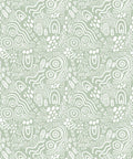 Landscapes Wallpaper, Sage & White