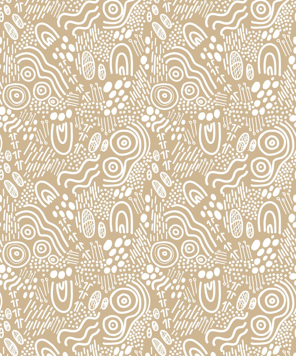 Landscapes Wallpaper, Tan & White