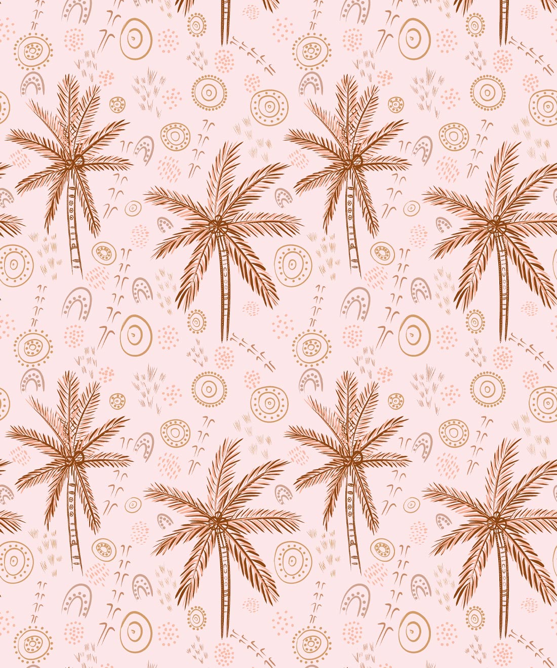 People On Country Wallpaper, Pink