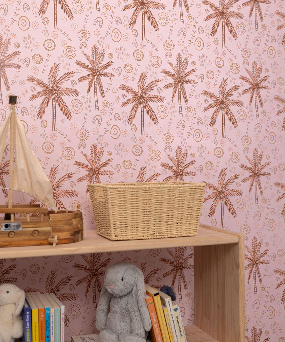 People On Country Wallpaper, Pink