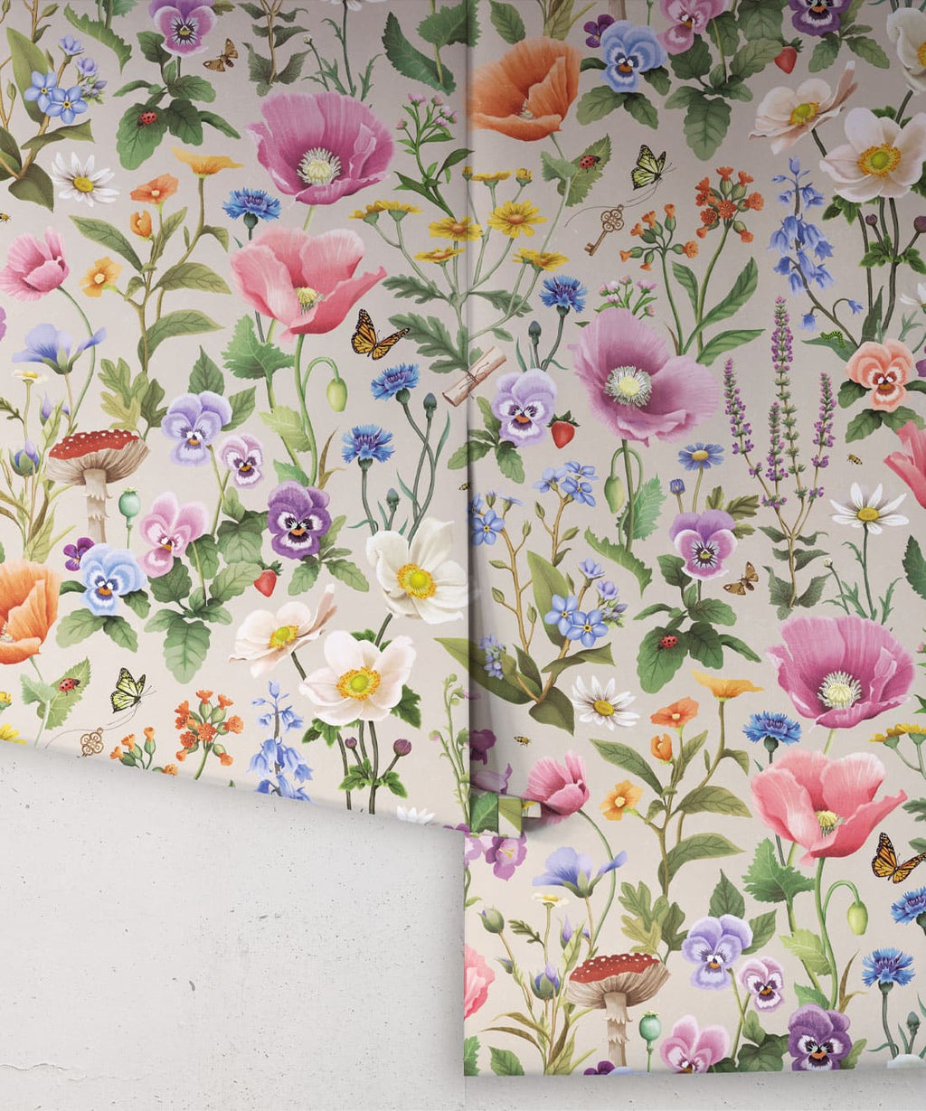 Garden of Dreams Wallpaper, Clay