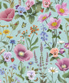 Garden of Dreams Wallpaper, Crystal Blue