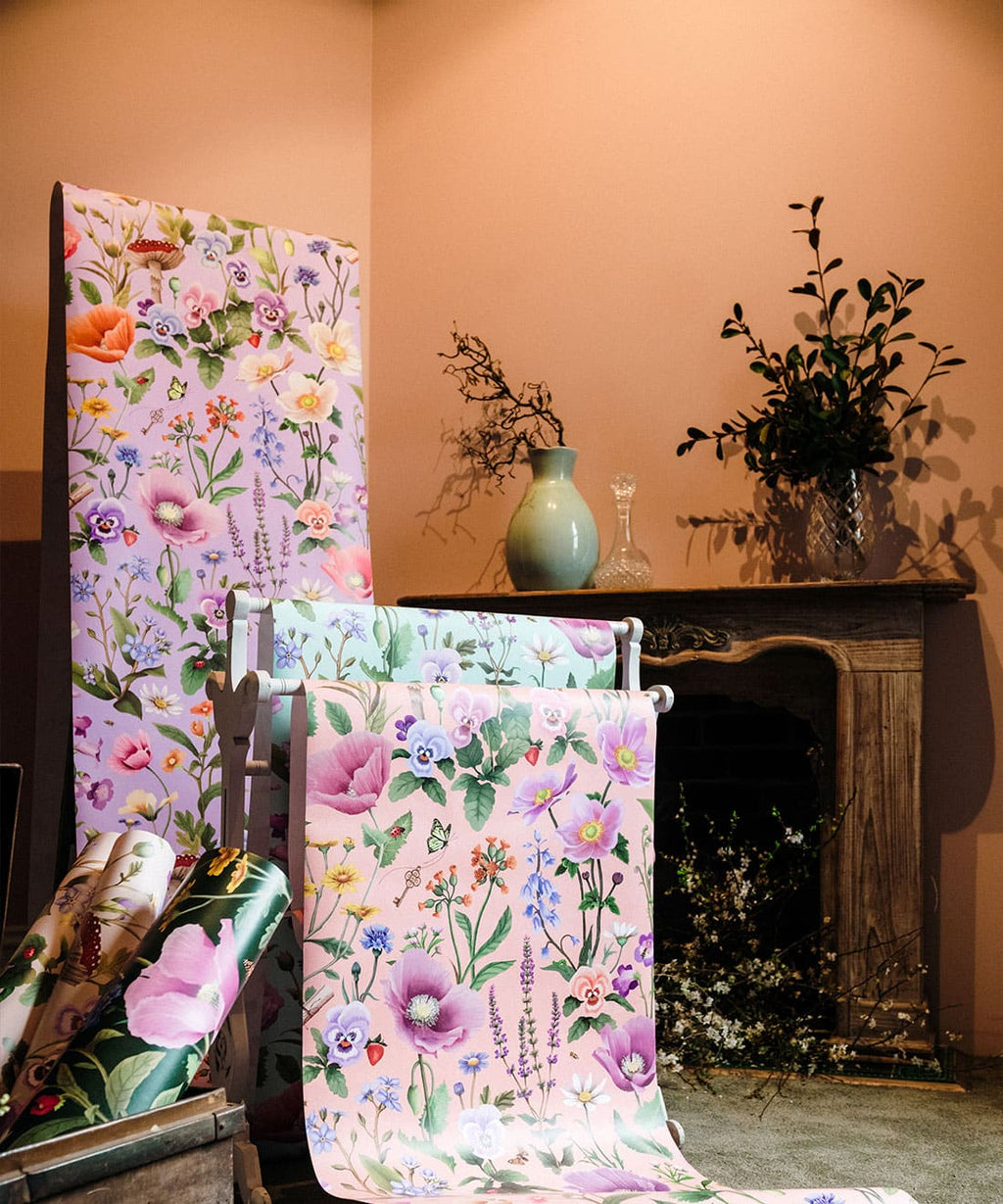 Garden of Dreams Wallpaper, Lilac