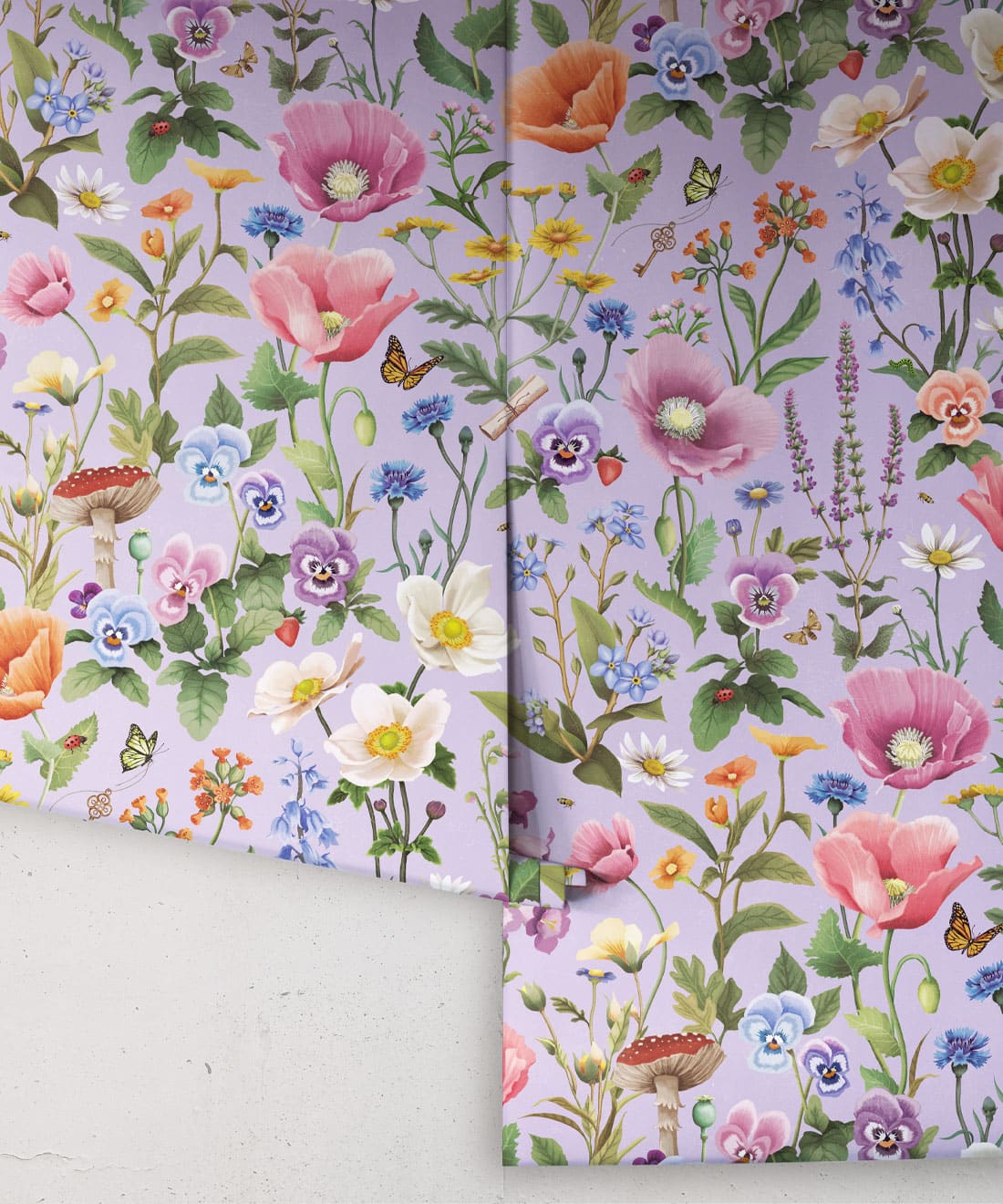 Garden of Dreams Wallpaper, Lilac