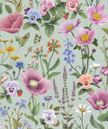 Garden of Dreams Wallpaper, Mint Grey