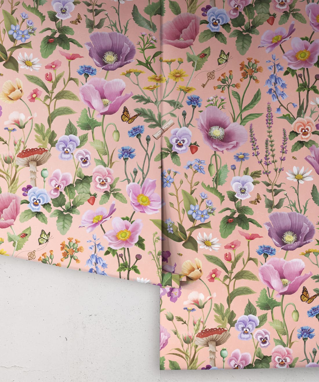 Garden of Dreams Wallpaper, Perfect Peach