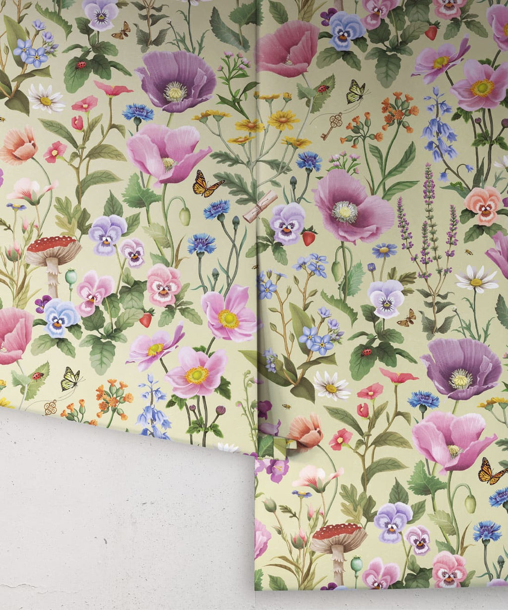 Garden of Dreams Wallpaper, Summer Green