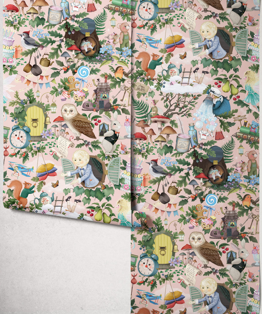 The Faraway Tree Wallpaper, Blush