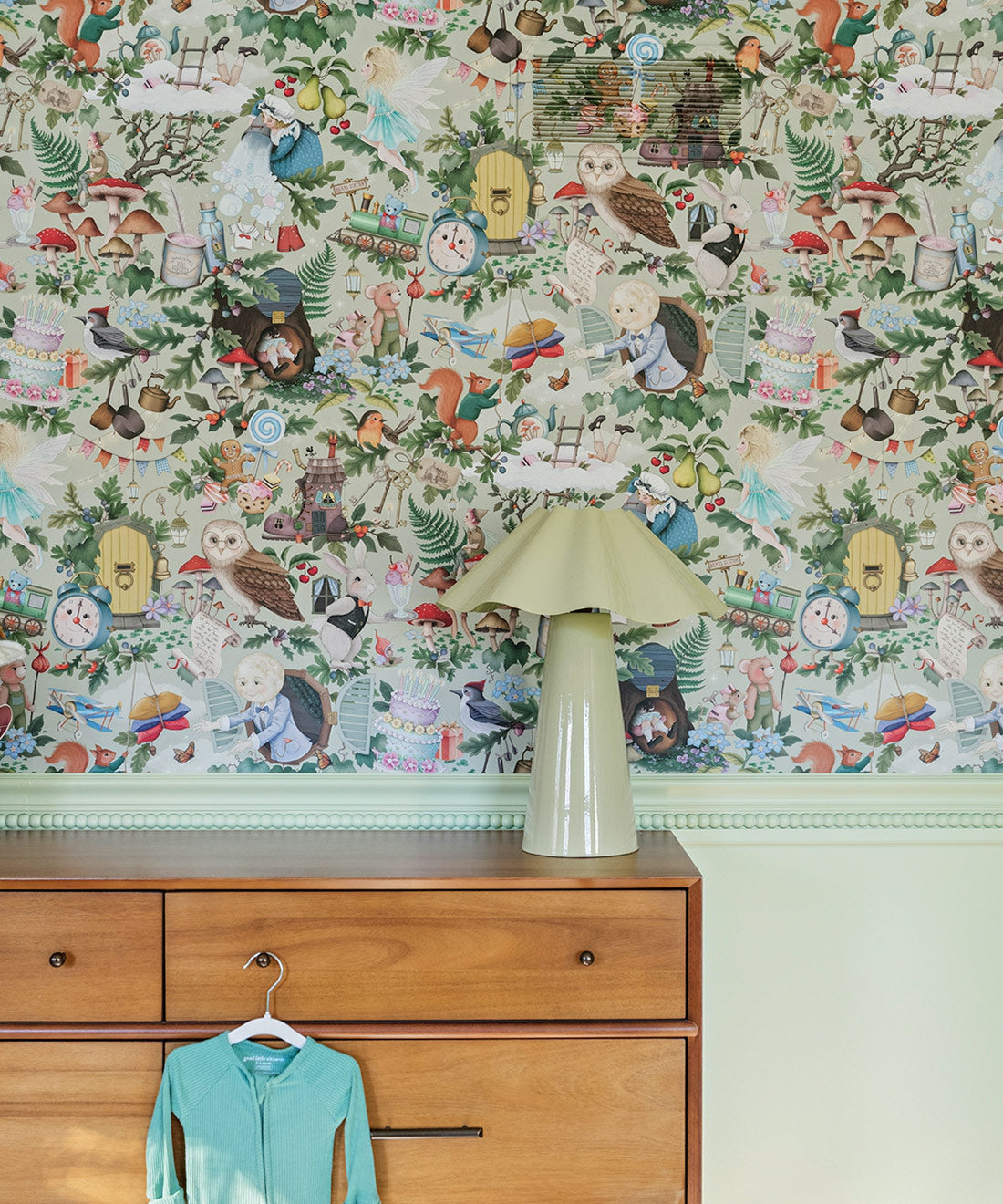 The Faraway Tree Wallpaper, Sage