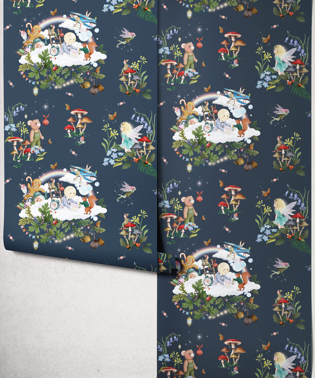 Land of Enchantments Wallpaper, Navy