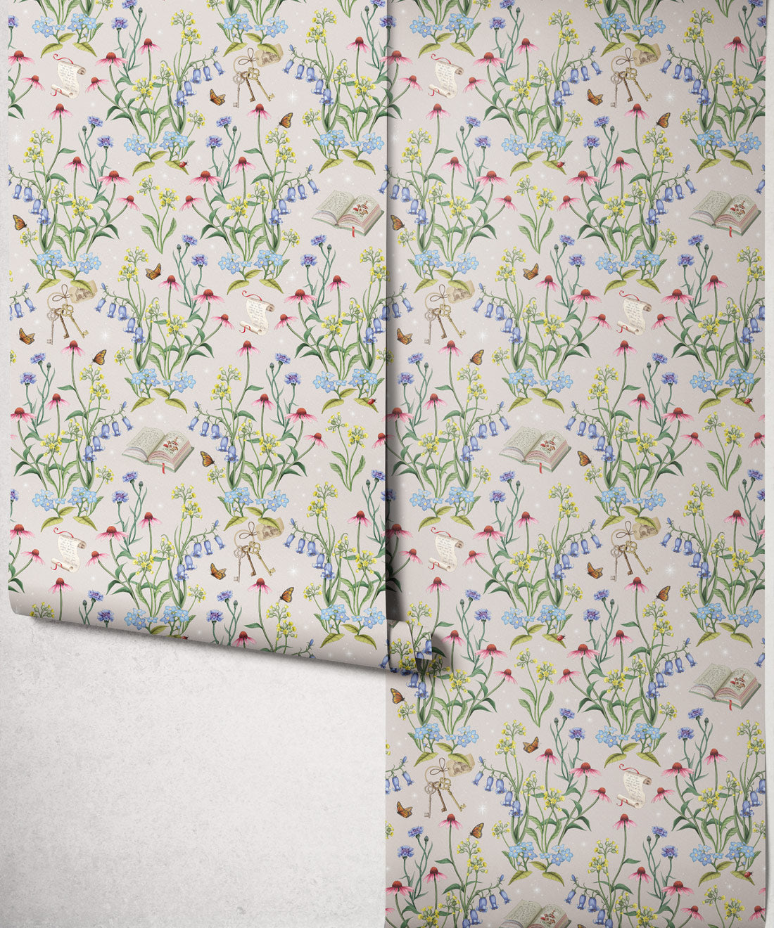 Storybook Meadow Wallpaper, Mushroom