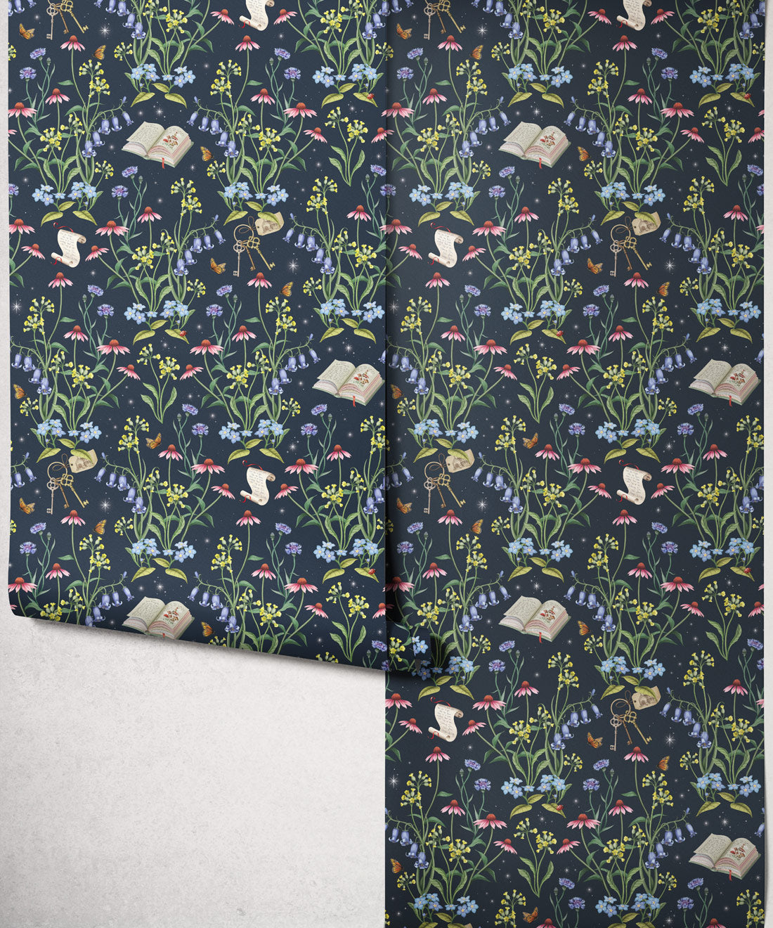 Storybook Meadow Wallpaper, Night