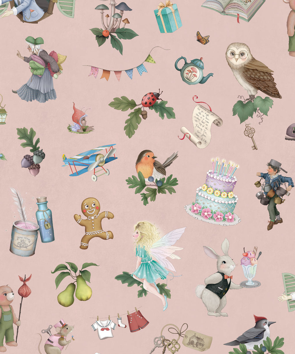 Faraway Friends Wallpaper, Blush