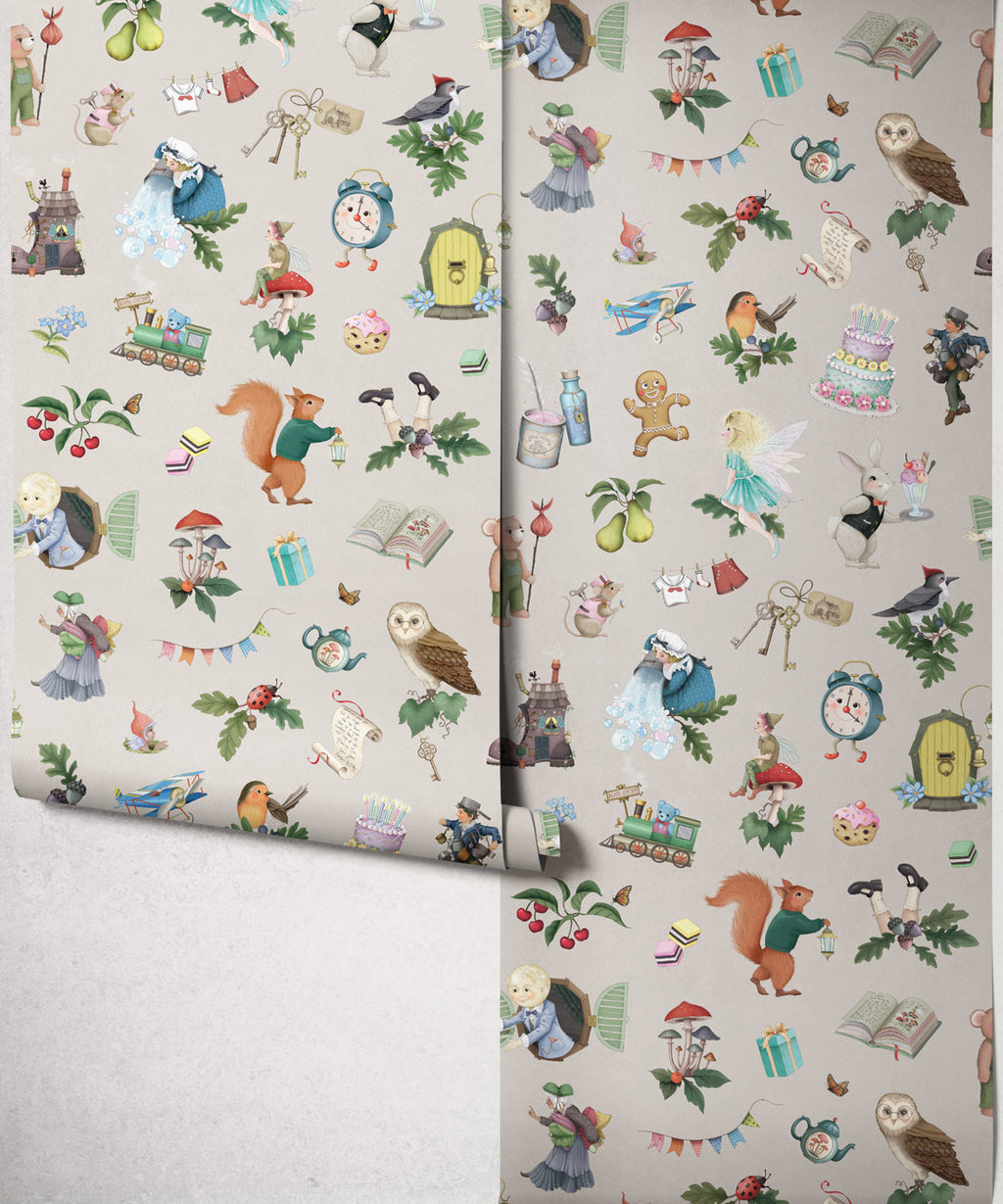 Faraway Friends Wallpaper, Mushroom
