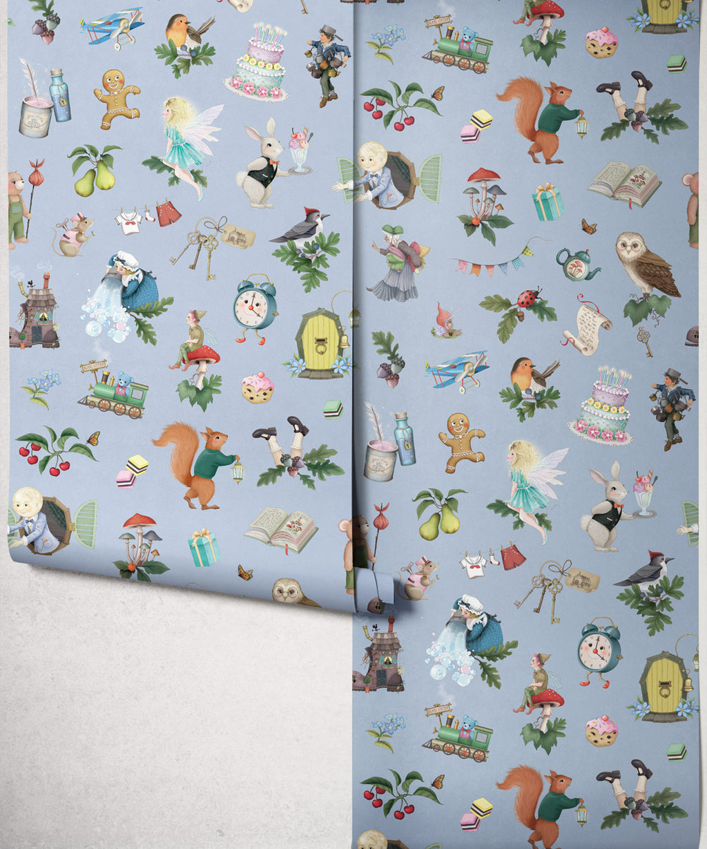 Faraway Friends Wallpaper, Periwinkle