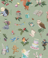 Faraway Friends Wallpaper, Sage