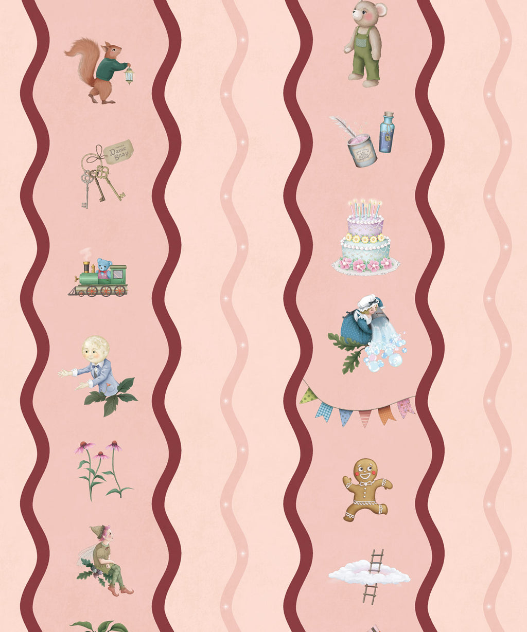 Slippery Slip Wallpaper, Blush