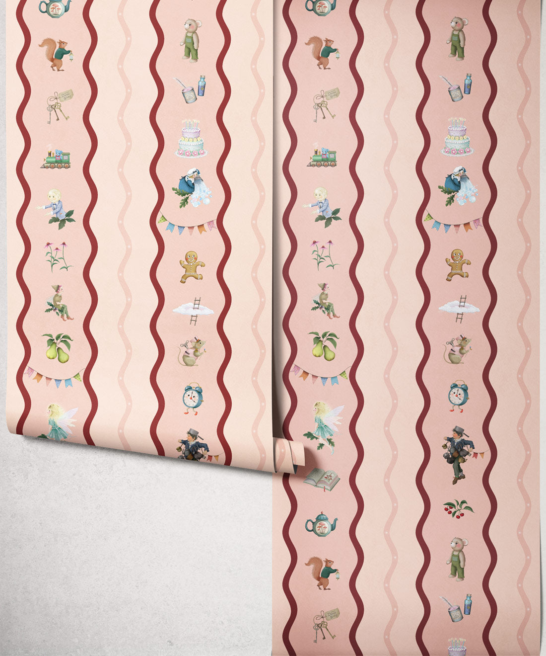 Slippery Slip Wallpaper, Blush